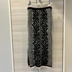 ヴィンテージ　vintage レオパードタイトニットスカート