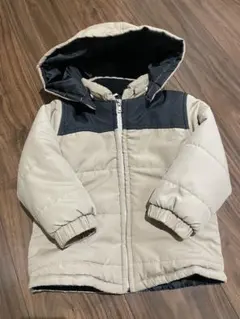 ダウンジャケット フード付き ベージュ 95センチ