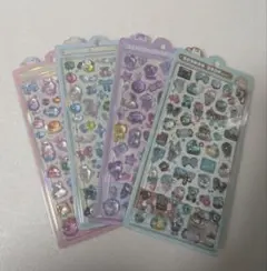 正規品　クーリア新作　ボンボンドロップシール4種セット