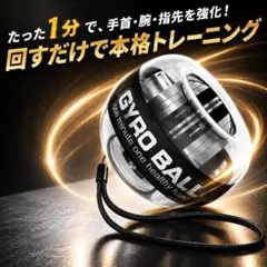 ジャイロ ボール 筋トレ トレーニング パワー スナップ オートスタート機能のサムネイル