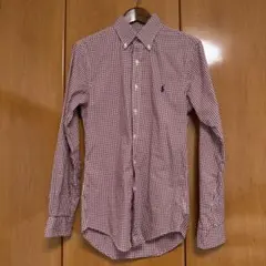Ralph Lauren チェックシャツ XS 赤白