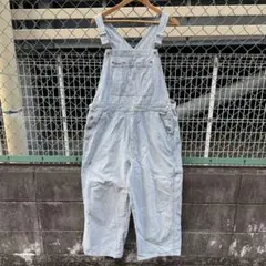 そ*能様 GAP オーバーオール　青　白　ストライプ　ワークウェア　アメカジ　Xのサムネイル