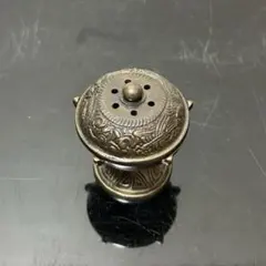 茶道具】火舎香炉 蓋置（ほやこうろ ふたおき）銅合金製 七種蓋置