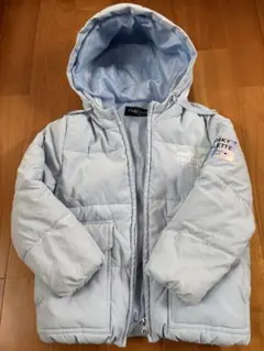 ダウンジャケット、ライトグリーンワンピース、トレーナーセット　130cm