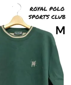 古着 メンズ レディース POLOSPORTS緑 M トレーナー スウェット