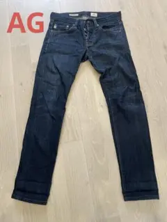 ダークブルースリムフィットデニムパンツ