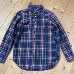 Ralph Lauren チェック柄長袖シャツ　ボタンダウン150