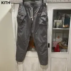 KITH キス イージーパンツ L 褪せグレー カーゴポケット 裾絞りのサムネイル