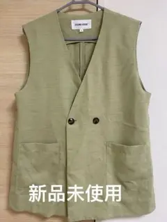 【未使用】 FOUND GOODオリーブグリーン ジレ
