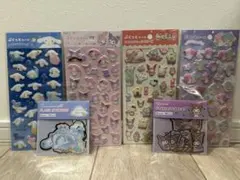 正規品　ぷくっとシール　フレークステッカー　サンリオ　マイメロ　クロミ　シナモン