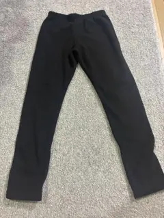 裏起毛 ロングパンツ ブラック 130cm