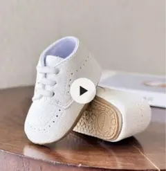 ホワイト ベビーシューズ ファーストシューズ　11cm (EUR18)