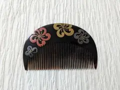 最終価格　在銘　鼈甲　櫛　金蒔絵　銀蒔絵　花　菊　レトロ