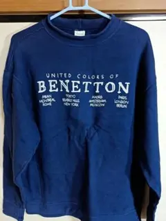 BENETTON ネイビー トレーナー