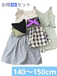 140〜150cm 女の子 キッズ服 5点まとめ売り 夏服 ラブトキシック入りのサムネイル