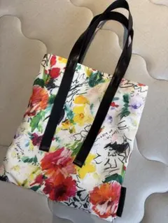 LANVIN en Bleu トートバッグ 花柄のサムネイル