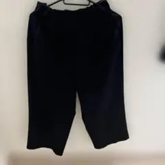 lkka 黒 サスペンダー付き ワイドパンツ