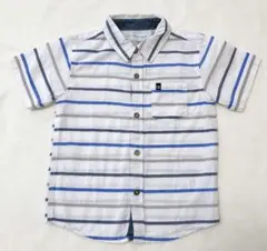 Calvin Klein Jeans 半袖 ボーダー　シャツ 4T 青　白