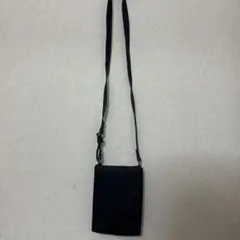 ブラック レザー ショルダーバッグ