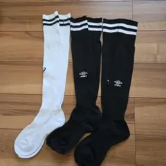【未使用】アンブロ　アシックス　サッカーソックス　3足セット
