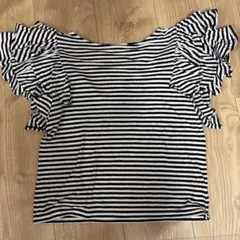 SLOBE IENA ボーダー フリル袖 Tシャツのサムネイル
