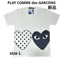 A91 PLAY プレイ コムデギャルソン 青山限定 カモ3ハート Tシャツ 