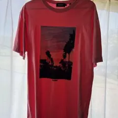 XLARGE ピンク グラフィックTシャツ