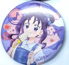キミとアイドルプリキュア 紫雨こころ キュアキュンキュン 缶バッジ