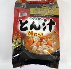 コストコ 神州一味噌コクが自慢のとん汁 20食セット 賞味期限5月 ⑤のサムネイル
