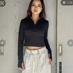 EGOIST プチタートルハーフジップトップ