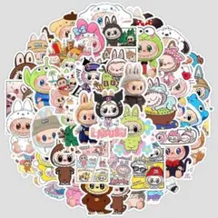 ラブブ 防水 ポップマート ステッカーセット キャラクターシール 50枚入
