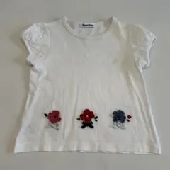 お値下げ♡familiar 花柄レース袖 Tシャツ