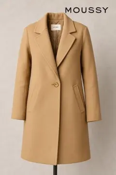MOUSSY ベージュ チェスターコート M 着丈78 美品のサムネイル
