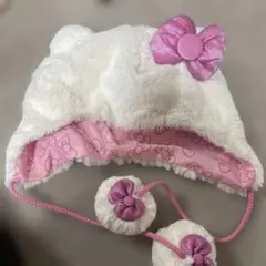 ハローキティ ファーハット 耳付き