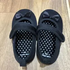 フォーマルシューズ　リボン付きブラック　16