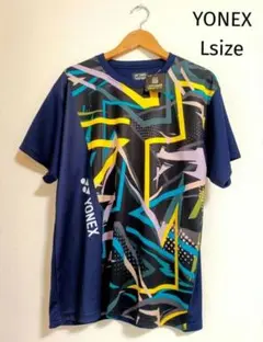 新品 ヨネックス YONEX 昇華Tシャツ ユニ プラクティス Tシャツ L 紺