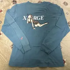 XLARGE エクストララージ 長袖 ロングTシャツ M 青