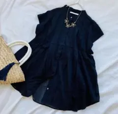 ne Quittez pas ピンタックフレアブラウス