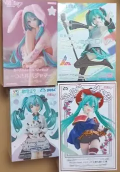 プライズ　初音ミク　ルミナスタ・うさ耳等　4体set