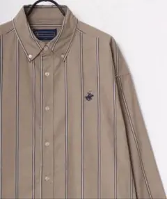 【極美品】POLO ストライプ 長袖シャツ