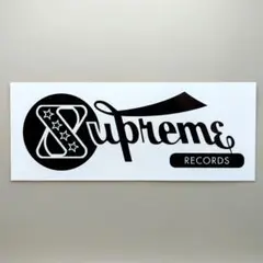 SUPREME RECORDS WHITE STICKER