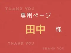 田中様専用ページです。