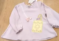 新品　90　ラプンツェル　長袖　トレーナー　パープル　ディズニープリンセス