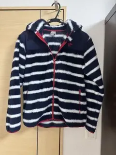 CHUMS フリースジャケット ネイビー/ホワイトストライプ
