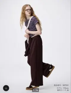 値下げ！パフスウェットバギーパンツ　丈標準68.0〜72.0cm