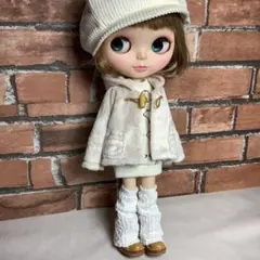 ブライスアウトフィット♡ボアショートジャケット／ライトベージュ＆チュニック