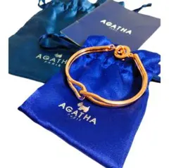 【未使用】AGATHA ピンクゴールド　ブレスレット　バングル