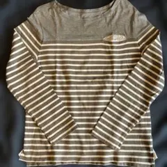 SACAIサカイ　ボーダー切り替えロンTボートネック2サイズ