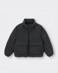 【GU】KIDS ヒートパデッドコンバーチブルブルゾン ※クリーニング済