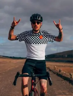 Café du Cycliste サイクルジャージ チェッカー M Café du Cycliste サイクルジャージ チェッカー M - メルカリ